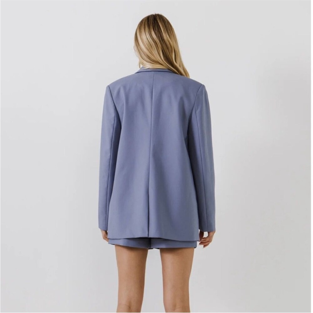 💙Endless Rose Oversized Single Breasted Blazer & Shorts Set - Picture 6 of 16